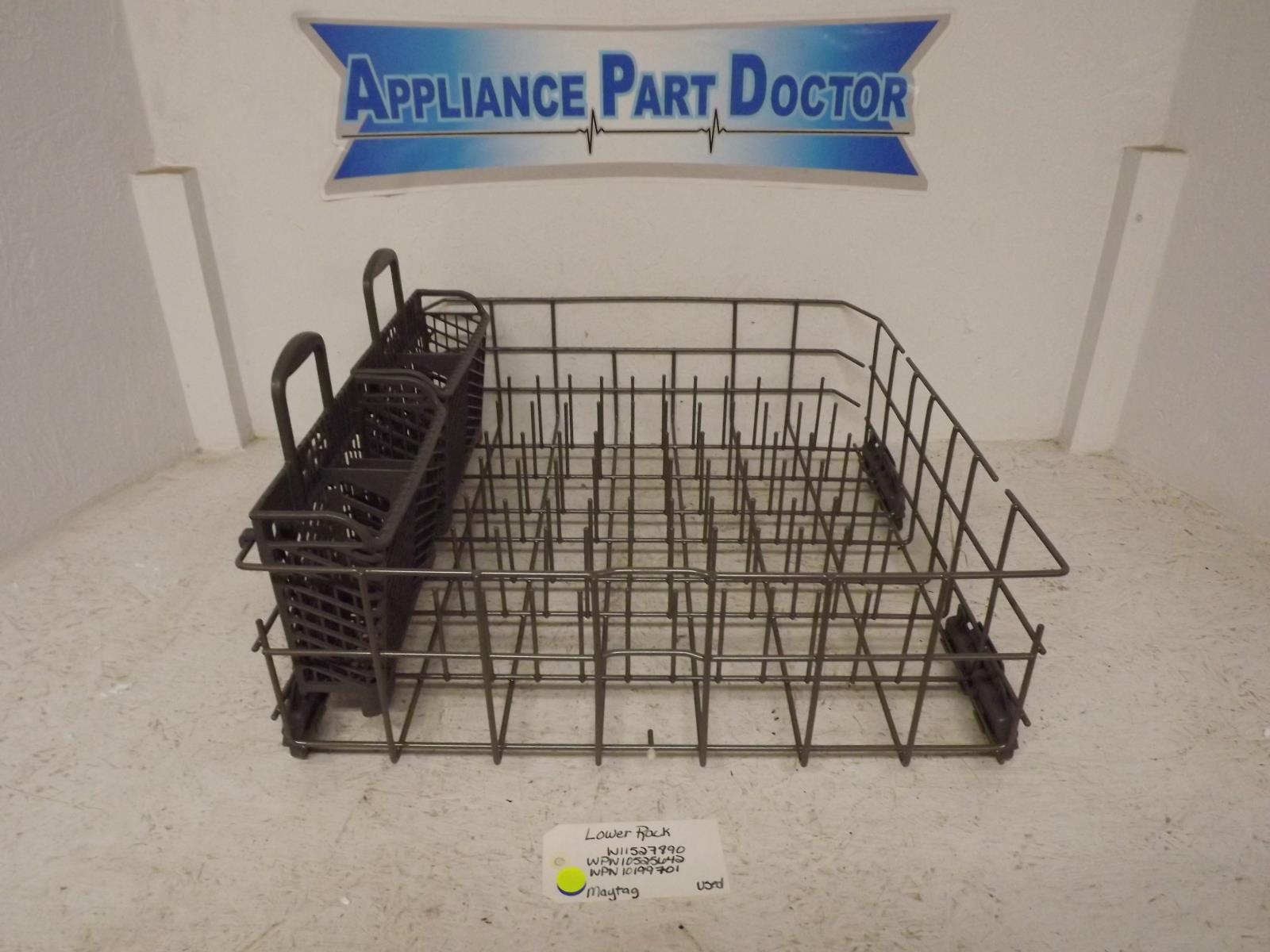 Maytag Dishwasher W11527890 WPW10525642 WPW10199701 Lower Rack Used Maytag Dishwasher W11527890 WPW10525642 WPW10199701 Lower Rack Used
